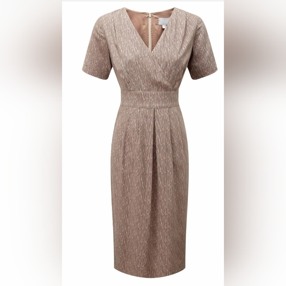 Pure Collection silk wrap dress NWT sz 8/10